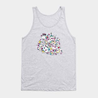 Happy cloud doodle Tank Top